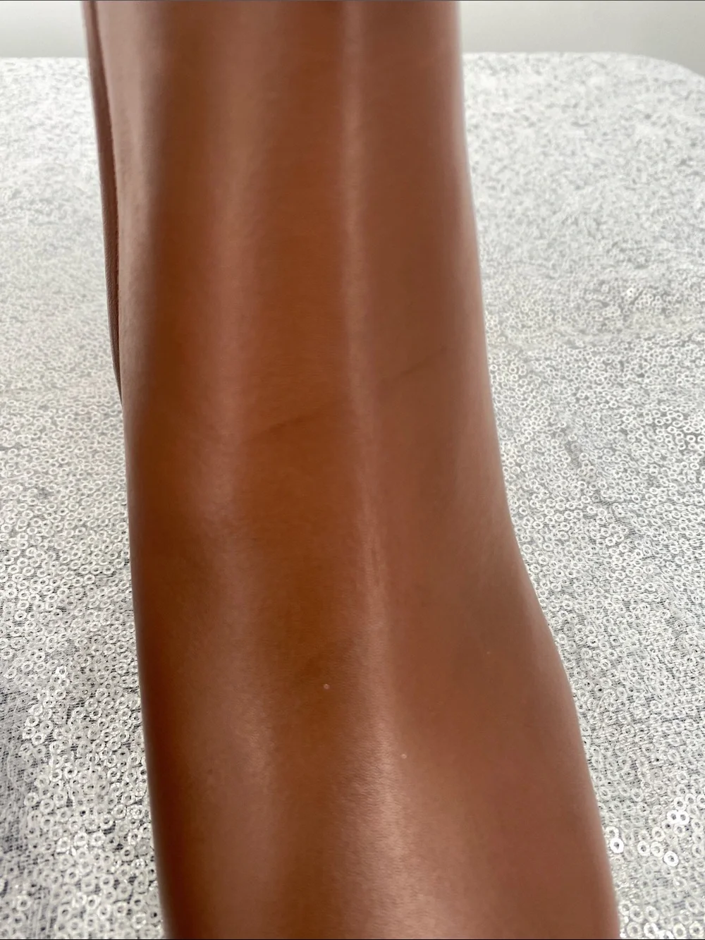 Lauren Ralph Lauren Willa Burnished  Leather Booties. Ankle Boots Tan Size 10B